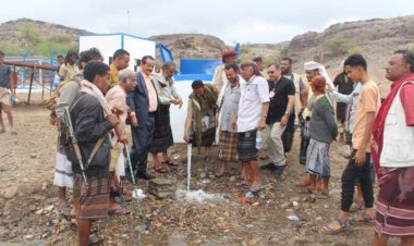 غانم يستقبل فريق لجنة الصليب الاحمر الدولي ويفتتح مشروع مياه كرش