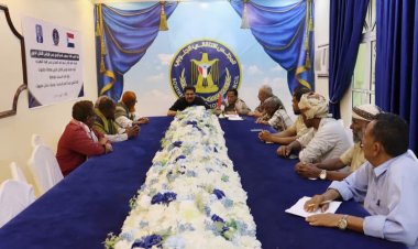 رئيس تنفيذية انتقالي حضرموت يترأس لقاء تشاوري برؤساء أقسام السياسة بمديريات الساحل