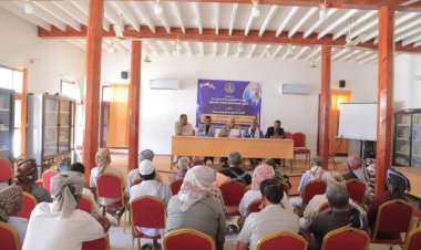 انتقالي وادي وصحراء حضرموت يقيم محاضرة توعوية بعنوان "الجنوب والتحديات الراهنة"