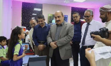 مدير تربية حضرموت الساحل يدشن أسبوع الاختراع والذكاء الاصطناعي بمدارس العبقرية الأهلية