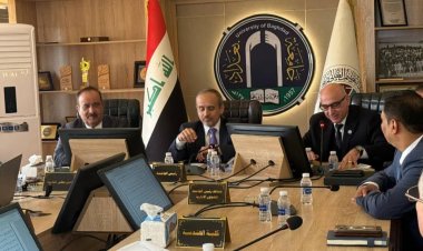 وزير التعليم العالي يبحث مع جامعة بغداد تعزيز التعاون العلمي والأكاديمي