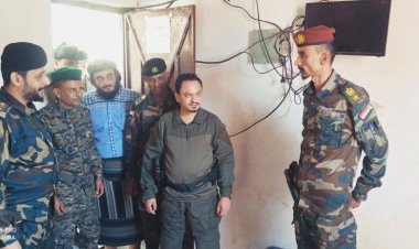 قائد قوات الطوارئ بدلتا أبين يستقبل فريق مكافحة المخدرات بقوات الحزام الأمني بالمحافظة