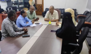 الأمانة العامة تطلع على سير العمل في المؤسسة المحلية للمياه والصرف الصحي بالعاصمة عدن