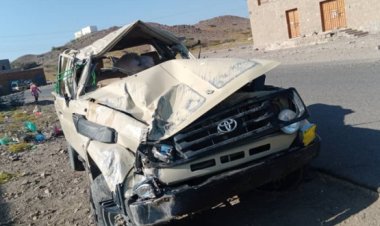 حادث مروع يؤدي إلى وفاة وإصابة 20 من مشجعي كرة القدم في لحج