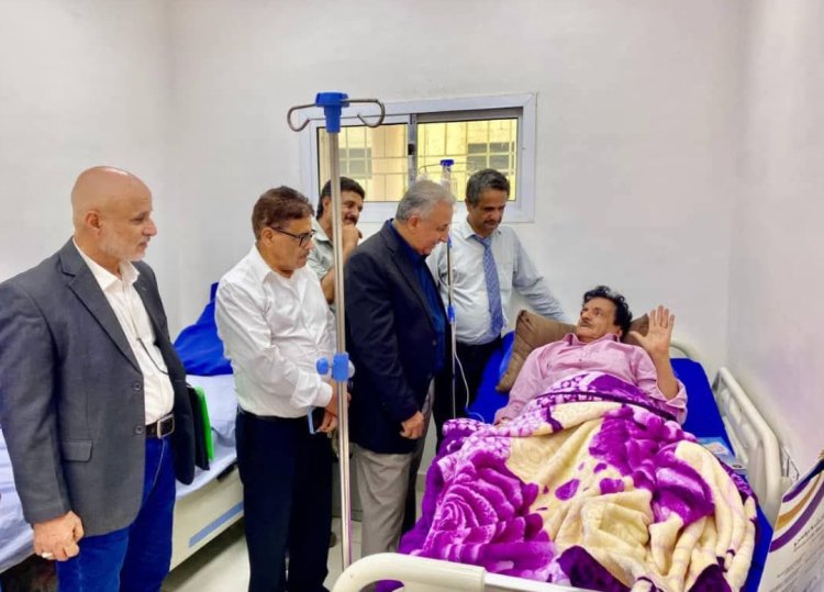 الربيزي يطمئن على صحة نائب رئيس تنفيذية انتقالي الضالع