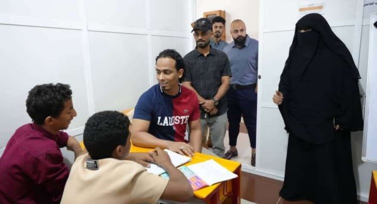 السقاف يتفقد مؤسسة الحق في الحياة بالعاصمة عدن