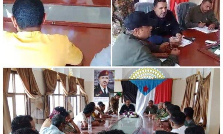 مدير شرطة كريتر بن عامر يلتقي ملاك شبكات النت بالمديرية ويحثهم على العمل بشكل قانوني.