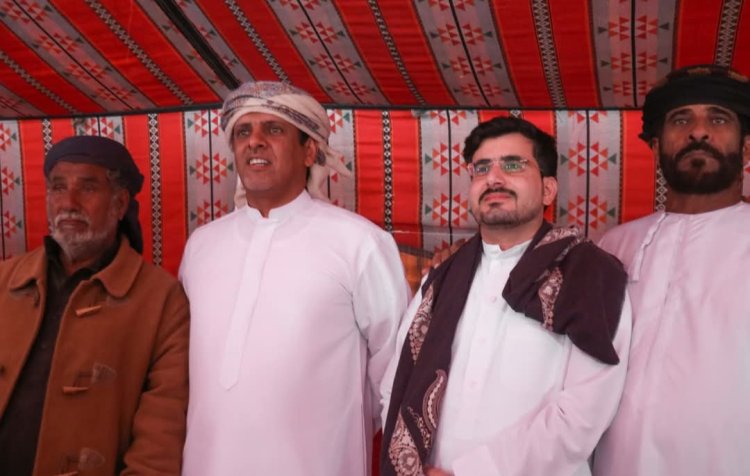 بن عفرار  يوصل منطقة أثوب لحضور اختتام مهرجان شباب الغد للمحالبة والمزاينة .