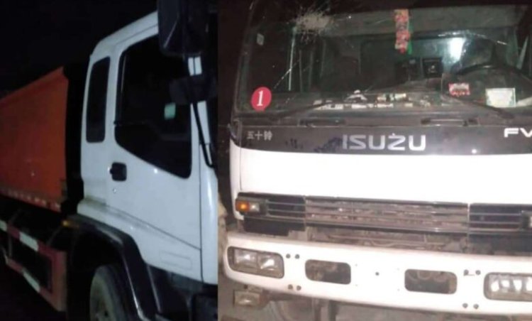 الحزام الأمني بأبين يستعيد شاحنة بعد ساعات من اختطافها