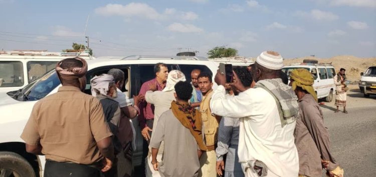 انتقالي أبين يلتقي أعضاء نقابة خط جعار - زنجبار لمناقشة تداعيات الإضراب