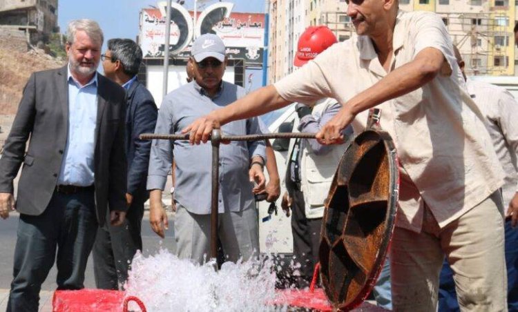 معاون يفتتح اليوم مشروع توزيع مياه التواهي