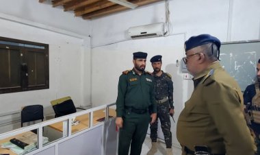 مدير عام أمن حضرموت الوادي والصحراء يتفقد سير العمل في شرطة تريم والاحوال المدنية خلال أوائل الشهر الفضيل