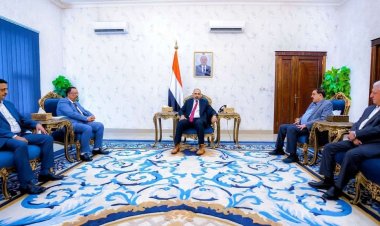 الرئيس الزُبيدي يطّلع على نشاط مصلحة الجمارك وأمن المنطقة الحرة