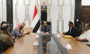 المحافظ ابن ماضي يلتقي قيادة انتقالي المكلا وعدد من قيادات الجمعية الوطنية بحضرموت