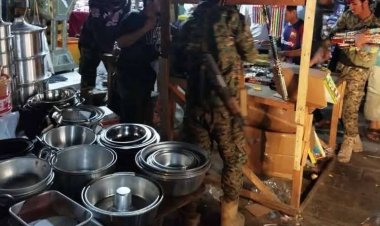 قوات حزام عدن تنفذ حملة لمنع بيع الألعاب النارية في المعلا والتواهي