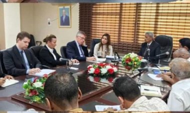 محافظ لحج يلتقي وفد مكتب المبعوث الأممي لبحث خفض التصعيد ووقف إطلاق النار