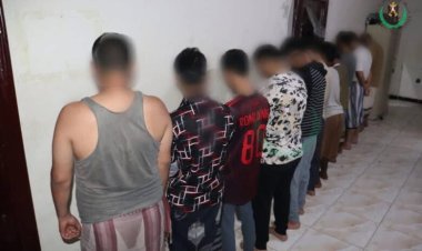 قوات الحزام الأمني في العاصمة عدن تطيح بشبكة ترويج مخدرات وتصادر كميات من الحشيش والشبو