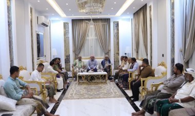 رئيس الجمعية الوطنية يقف أمام آخر الاستعدادات لاستقبال الرئيس عيدروس الزُبيدي في حضرموت