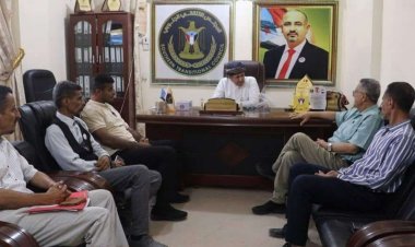 رئيس تنفيذية انتقالي لحج يلتقي مدير عام مكتب الزراعة والري بالمحافظة