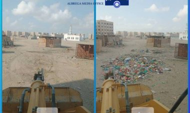 حملات نظافة واسعة لرفع المخلفات بعدد من أحياء مديرية البريقة