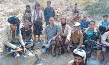 قوات اللواء الخامس حزم يتسلم جبهة عهامه الحدودية