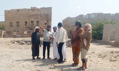 فريق الوصول الإنساني يزور الموقع المخصص لبناء مركز صحي بميفع