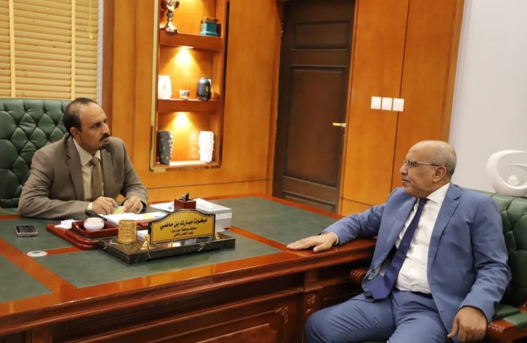 محافظ حضرموت يلتقي رئيس الجمعية الوطنية بالمجلس الانتقالي الجنوبي