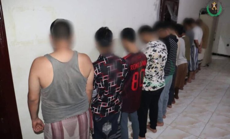 قوات الحزام الأمني في العاصمة عدن تطيح بشبكة ترويج مخدرات وتصادر كميات من الحشيش والشبو