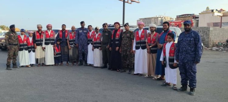 بالتعاون مع الاجهزة الأمنية ساند ينفذ مبادرة تطوعية للسحب والإنقاذ بالمكلا