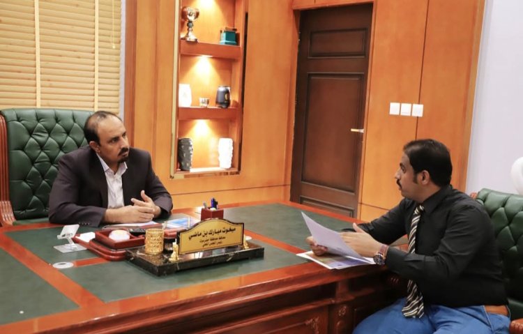 المحافظ بن ماضي يطلع على أوضاع الهيئة العامة للاستثمار بساحل حضرموت