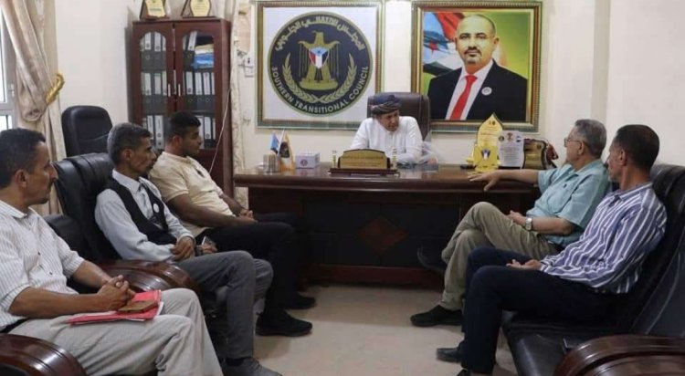 رئيس تنفيذية انتقالي لحج يلتقي مدير عام مكتب الزراعة والري بالمحافظة