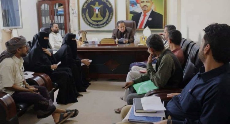 رئيس تنفيذية انتقالي لحج يلتقي مدير عام محكمة استئناف الحوطة