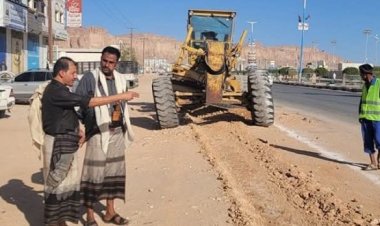 استئناف العمل لتوسعة شارع الشهيد “قطن” بشبوة