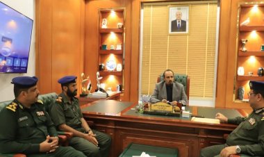 محافظ حضرموت يطلع على الأنشطة التدريبية والأكاديمية لكلية الشرطة