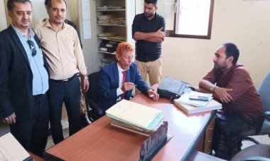 رئيس محكمة استئناف لحج يتفقد المحاكم الابتدائية ويؤكد على الانضباط وتسريع التقاضي