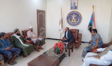 رئيس تنفيذية انتقالي شبوة يلتقي اعضاء من دائرة الفكر والإرشاد الديني بالأمانة العامة