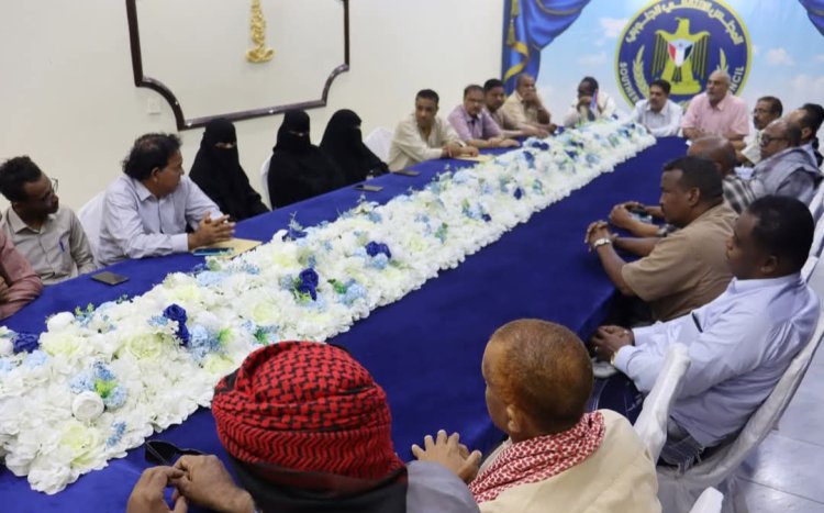 رئيس انتقالي حضرموت يلتقي مجلس القوى المدنية والحقوقية الجنوبية بالمحافظة للاستعداد لفعالية ٢٤ أبريل الجماهيرية الكبرى بالمكلا