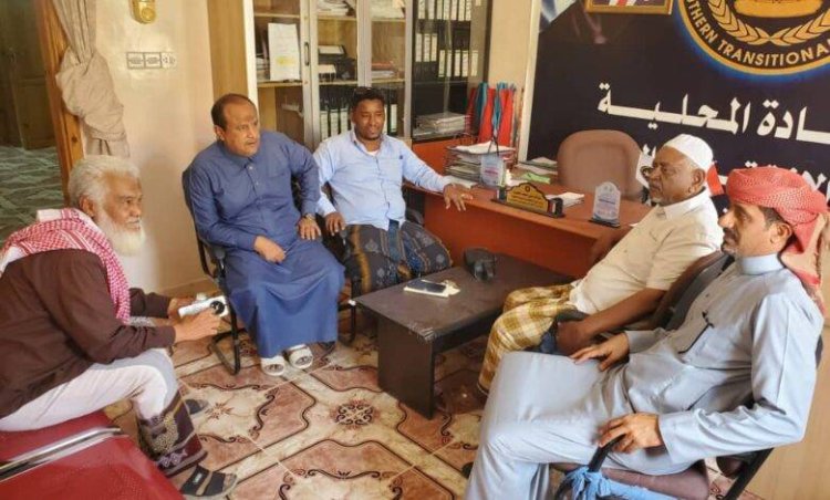 منسق كتلة مجلس المستشارين يطلع على تحضيرات الحشد بمديرية سيئون لمليونية دعم النخبة الحضرمية