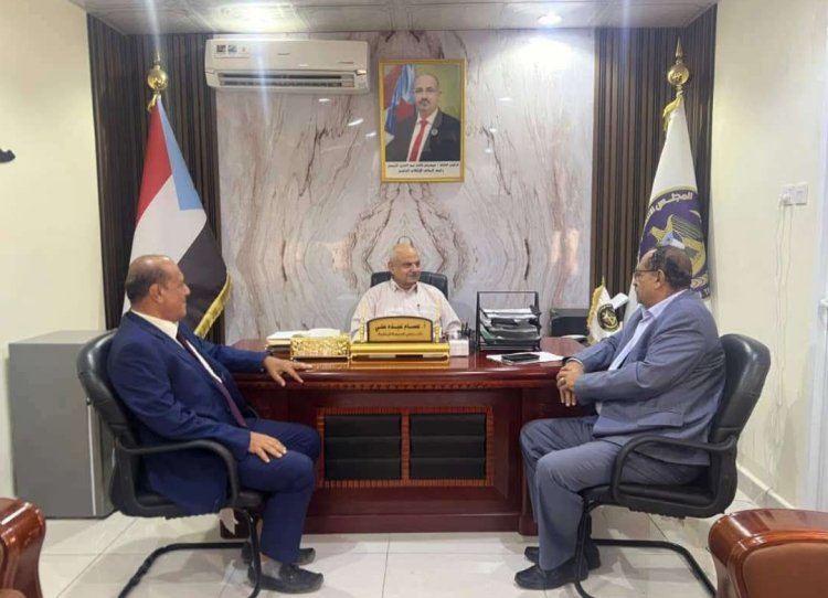 نائب رئيس الجمعية الوطنية يبحث مع نائب محافظ لحج أوضاع المحافظة