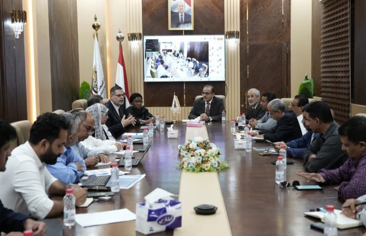 بحيبح يترأس اجتماعاً موسعاً للجنة المشتركة لوزارة الصحة ومنظمة الصحة العالمية