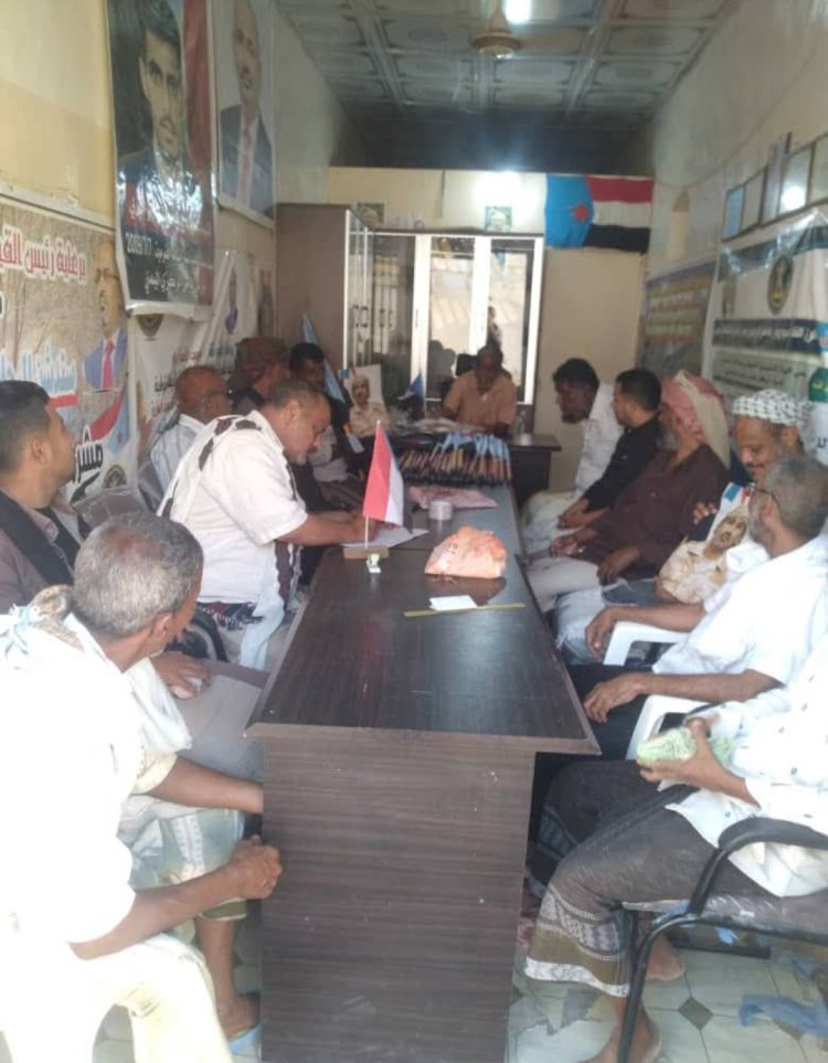 استكمال استعدادات اللجان المختصة بانتقالي مديرية الديس الشرقية لفعالية حضرموت أولاً