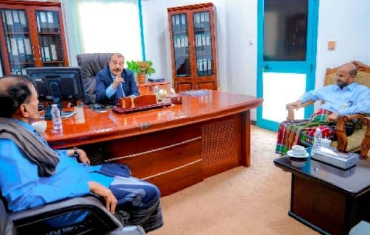 اللواء بن بريك يستقبل رئيس كتلة الوادي والصحراء بالجمعية الوطنية