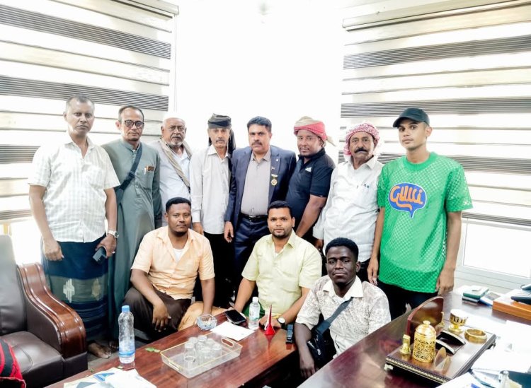 رئيس انتقالي حضرموت يلتقي قيادة انتقالي سيئون ويشيد بدورهم في إنجاح فعالية "حضرموت أولاً"