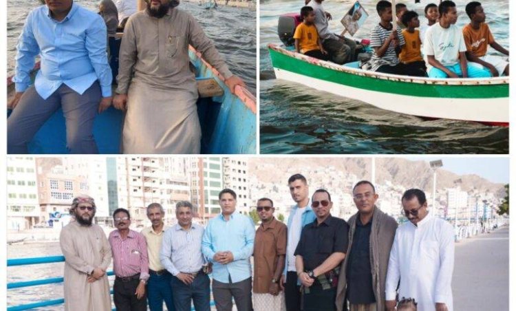 انتقالي العاصمة عدن يشهد العرض البحري للقوارب بـ”خور المكلا”