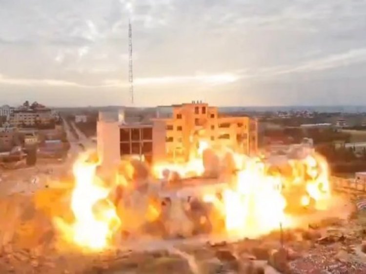 جيش الاحتلال ينسف بنايات سكنية شمال رفح