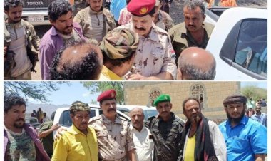 بموكب جنائزي مهيب….قيادة اللواء السادس دعم وإسناد تشييع الشهيد محمد البيدحي إلى مسقط رأسه في حجر الضالع