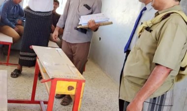 انتقالي مرخة والسلطة المحلية يدشنان الامتحانات النهائية للثانوية العامة بالمديرية