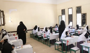 تنفيذية انتقالي المهرة تتفقد المراكز الامتحانية بمديرية الغيضة .