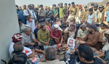 العميد نبيل المشوشي يلتقي مشائخ وأعيان قبائل مديرية مودية بأبين