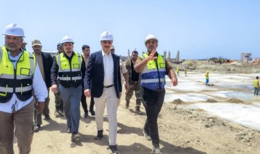 وزير الدولة محافظ عدن يطّلع على سير العمل في مشروع المستشفى الحديث